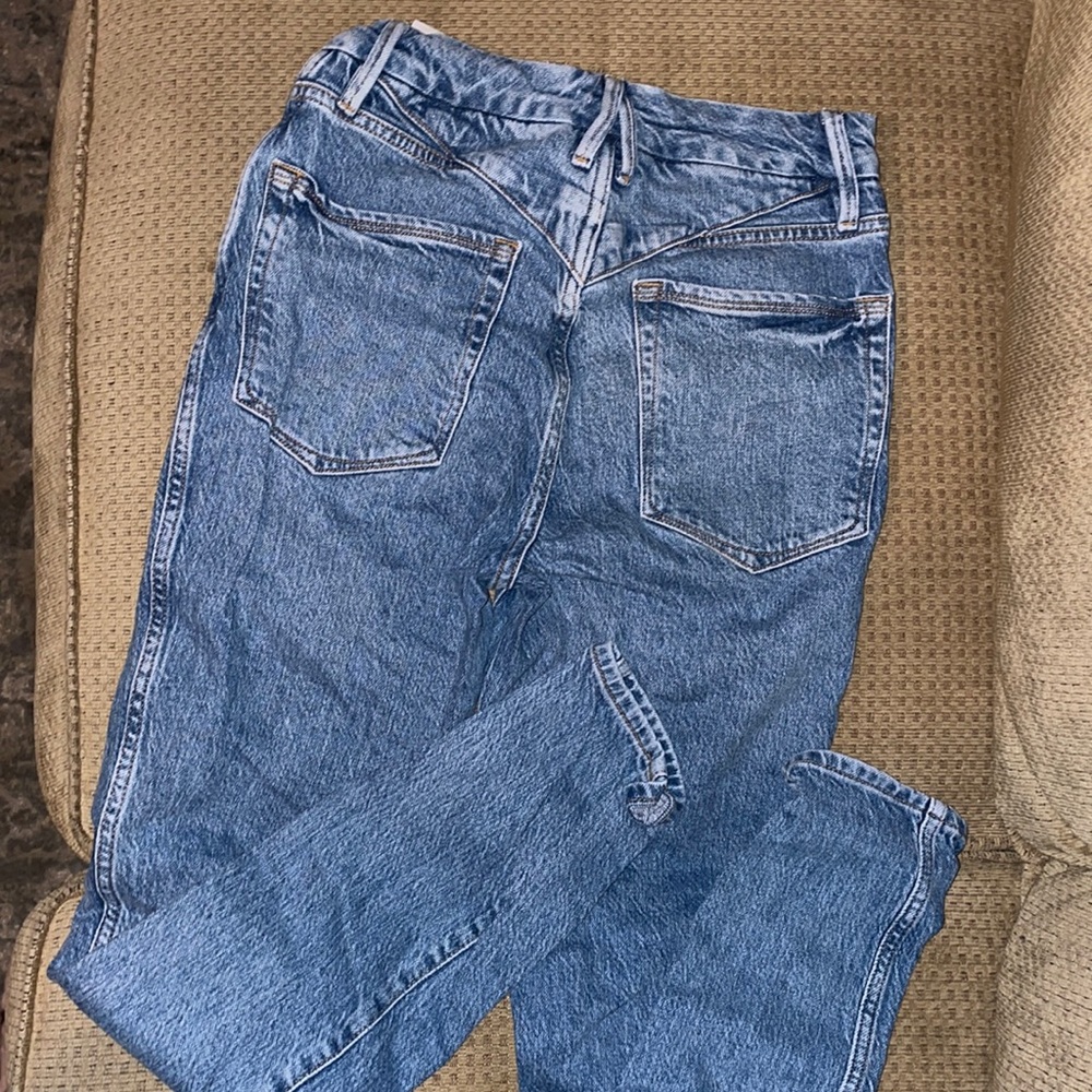 Good American “good curve deep v skinny” in blue529